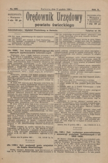 Orędownik Urzędowy Powiatu Świeckiego. R.5, nr 103 (31 grudnia 1926)