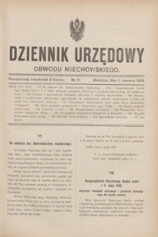 Dziennik Urzędowy Obwodu Miechowskiego. 1916, nr 11 (1 czerwca)