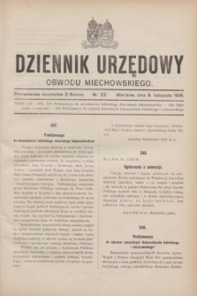 Dziennik Urzędowy Obwodu Miechowskiego. 1916, nr 22 (9 listopada)