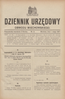 Dziennik Urzędowy Obwodu Miechowskiego. 1917, nr 2 (1 lutego)