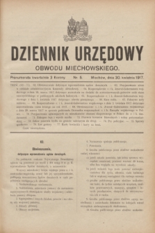 Dziennik Urzędowy Obwodu Miechowskiego. 1917, nr 5 (30 kwietnia)