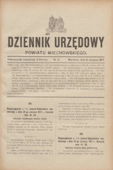 Dziennik Urzędowy Powiatu Miechowskiego. 1917, nr 8 (5 sierpnia)