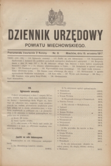 Dziennik Urzędowy Powiatu Miechowskiego. 1917, nr 9 (15 września)