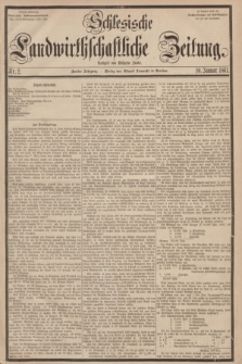 Schlesische Landwirthschaftliche Zeitung. Jg.2, Nr. 2 (10 Januar 1861) + dod.