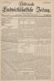 Schlesische Landwirthschaftliche Zeitung. Jg.2, Nr. 4 (24 Januar 1861) + dod.