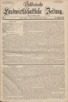 Schlesische Landwirthschaftliche Zeitung. Jg.2, Nr. 5 (31 Januar 1861) + dod.