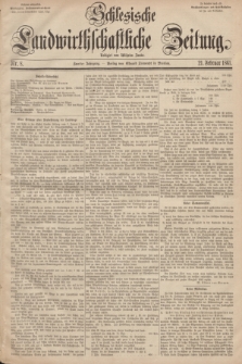 Schlesische Landwirthschaftliche Zeitung. Jg.2, Nr. 8 (21 Februar 1861) + dod.