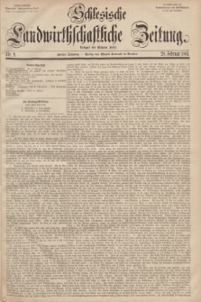 Schlesische Landwirthschaftliche Zeitung. Jg.2, Nr. 9 (28 Februar 1861) + dod.