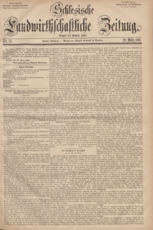 Schlesische Landwirthschaftliche Zeitung. Jg.2, Nr. 13 (28 März 1861) + dod.