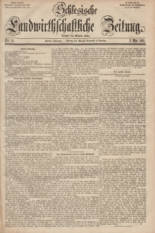 Schlesische Landwirthschaftliche Zeitung. Jg.2, Nr. 18 (2 Mai 1861) + dod.