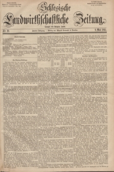 Schlesische Landwirthschaftliche Zeitung. Jg.2, Nr. 19 (9 Mai 1861) + dod.