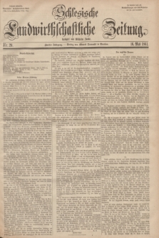 Schlesische Landwirthschaftliche Zeitung. Jg.2, Nr. 20 (16 Mai 1861) + dod.