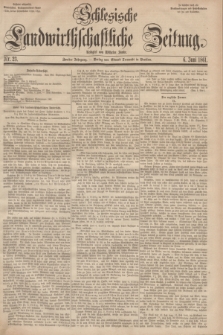 Schlesische Landwirthschaftliche Zeitung. Jg.2, Nr. 23 (6 Juni 1861) + dod.