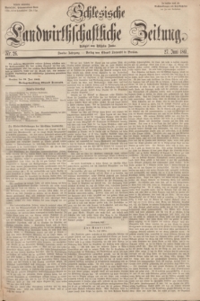 Schlesische Landwirthschaftliche Zeitung. Jg.2, Nr. 26 (27 Juni 1861) + dod.