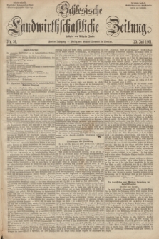 Schlesische Landwirthschaftliche Zeitung. Jg.2, Nr. 30 (25 Juli 1861) + dod.