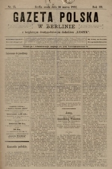 Gazeta Polska w Berlinie. 1892, nr 25