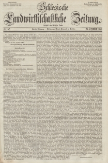 Schlesische Landwirthschaftliche Zeitung. Jg.2, Nr. 52 (26 Dezember 1861) + dod.