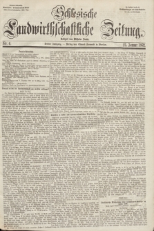 Schlesische Landwirthschaftliche Zeitung. Jg.3, Nr. 4 (23 Januar 1862) + dod.