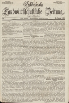 Schlesische Landwirthschaftliche Zeitung. Jg.3, Nr. 5 (30 Januar 1862)