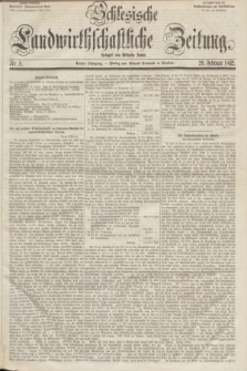 Schlesische Landwirthschaftliche Zeitung. Jg.3, Nr. 8 (20 Februar 1862)
