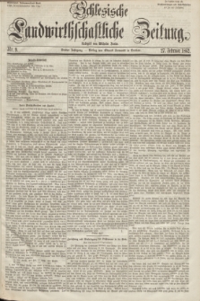 Schlesische Landwirthschaftliche Zeitung. Jg.3, Nr. 9 (27 Februar 1862) + dod.
