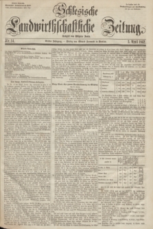Schlesische Landwirthschaftliche Zeitung. Jg.3, Nr. 14 (3 April 1862) + dod.