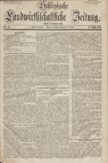 Schlesische Landwirthschaftliche Zeitung. Jg.3, Nr. 16 (17 April 1862) + dod.