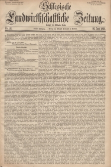 Schlesische Landwirthschaftliche Zeitung. Jg.3, Nr. 26 (26 Juni 1862) + dod.