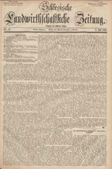 Schlesische Landwirthschaftliche Zeitung. Jg.3, Nr. 27 (3 Juli 1862)
