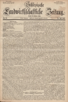 Schlesische Landwirthschaftliche Zeitung. Jg.3, Nr. 30 (24 Juli 1862) + dod.