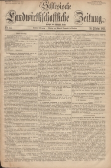 Schlesische Landwirthschaftliche Zeitung. Jg.3, Nr. 44 (30 Oktober 1862) + dod.