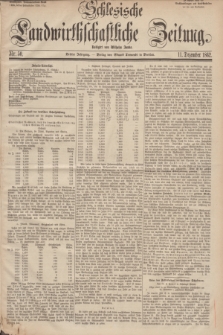 Schlesische Landwirthschaftliche Zeitung. Jg.3, Nr. 50 (11 Dezember 1862) + dod.