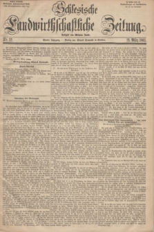 Schlesische Landwirthschaftliche Zeitung. Jg.4, Nr. 12 (19 März 1863) + dod.