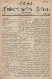 Schlesische Landwirthschaftliche Zeitung. Jg.4, Nr. 16 (16 April 1863) + dod.