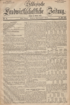 Schlesische Landwirthschaftliche Zeitung. Jg.4, Nr. 29 (16 Juli 1863)