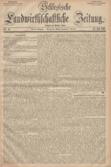 Schlesische Landwirthschaftliche Zeitung. Jg.4, Nr. 30 (23 Juli 1863) + dod.