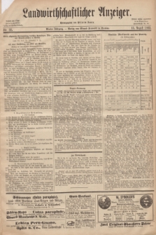 Schlesische Landwirthschaftliche Zeitung. Jg.4, Nr. 33 (13 August 1863) + dod.
