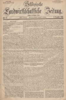 Schlesische Landwirthschaftliche Zeitung. Jg.4, Nr. 49 (3 Dezember 1863) + dod.