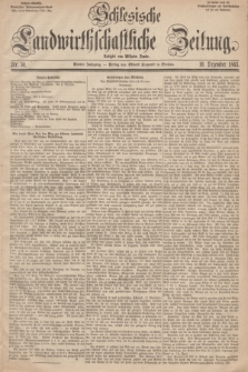 Schlesische Landwirthschaftliche Zeitung. Jg.4, Nr. 50 (10 Dezember 1863) + dod.