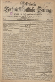 Schlesische Landwirthschaftliche Zeitung : Organ der Gesammt Landwirthschaft. Jg.8, Nr. 1 (3 Januar 1867) + dod.