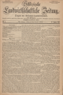 Schlesische Landwirthschaftliche Zeitung : Organ der Gesammt Landwirthschaft. Jg.8, Nr. 3 (17 Januar 1867) + dod.