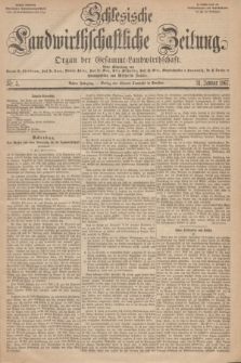 Schlesische Landwirthschaftliche Zeitung : Organ der Gesammt Landwirthschaft. Jg.8, Nr. 5 (31 Januar 1867) + dod.