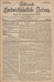 Schlesische Landwirthschaftliche Zeitung : Organ der Gesammt Landwirthschaft. Jg.8, Nr. 13 (28 März 1867) + dod.