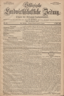 Schlesische Landwirthschaftliche Zeitung : Organ der Gesammt Landwirthschaft. Jg.8, Nr. 14 (4 April 1867) + dod.