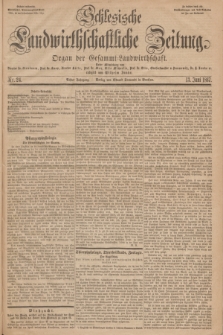 Schlesische Landwirthschaftliche Zeitung : Organ der Gesammt Landwirthschaft. Jg.8, Nr. 24 (13 Juni 1867) + dod.