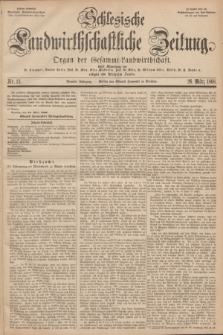 Schlesische Landwirthschaftliche Zeitung : organ der Gesammt Landwirthschaft. Jg. 9, Nr. 13 (26 März 1868) + dod.