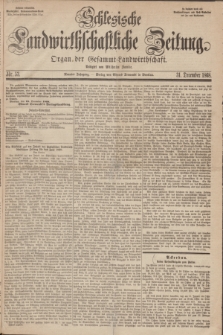 Schlesische Landwirthschaftliche Zeitung : Organ der Gesammt Landwirthschaft. Jg.9, Nr. 53 (31 December 1868) + dod.