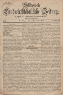 Schlesische Landwirthschaftliche Zeitung : Organ der Gesammt Landwirthschaft Jg.10, Nr. 1 (7 Januar 1869) + dod.