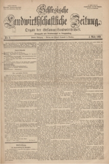 Schlesische Landwirthschaftliche Zeitung : Organ der Gesammt Landwirthschaft Jg.10, Nr. 9 (4 März 1869) + dod.