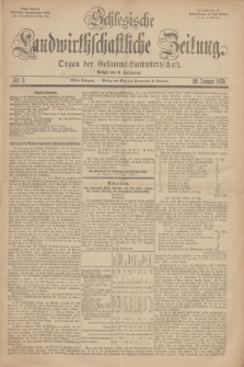 Schlesische Landwirthschaftliche Zeitung : Organ der Gesammt Landwirthschaft. Jg.11, Nr. 3 (20 Januar 1870) + dod.